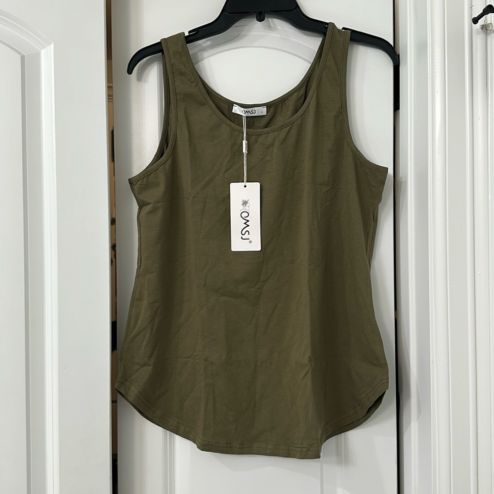 OMSJ army, green tank top